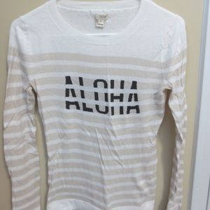 J Crew ALOHA light weight sweater